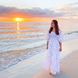 Puff sleeve floral dress Love Shack Fancy x Target